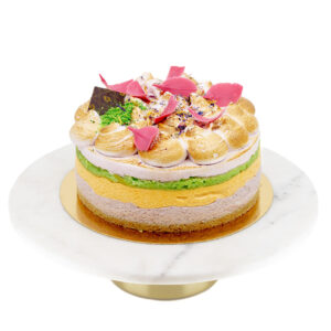 Curd and zefir cake “Rosé”